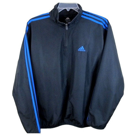 adidas Other - Adidas 1/4 Zip Golf Pullover Men's Med Black Long Sleeve Embroidered Sports‎